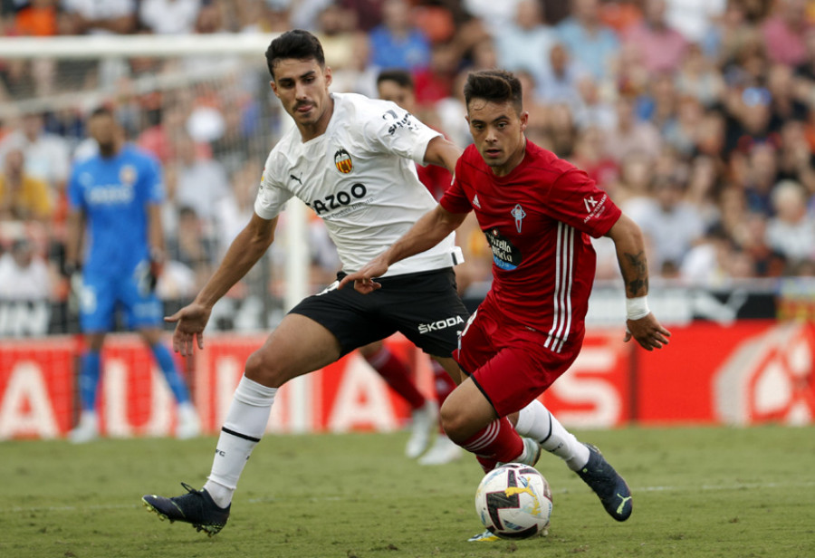 El Celta acumula cuatro derrotas seguidas frente al Valencia