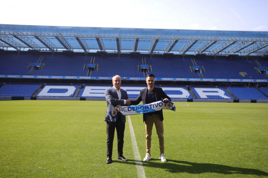 De la Barrera en su presentación: "Ojalá la vida me permita ascender con el Depor, sería lo más maravilloso"