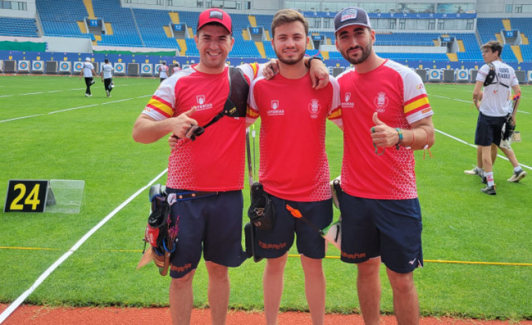 El arquero pontés Miguel Alvariño, cuarto con España en la Copa del Mundo de Shanghai