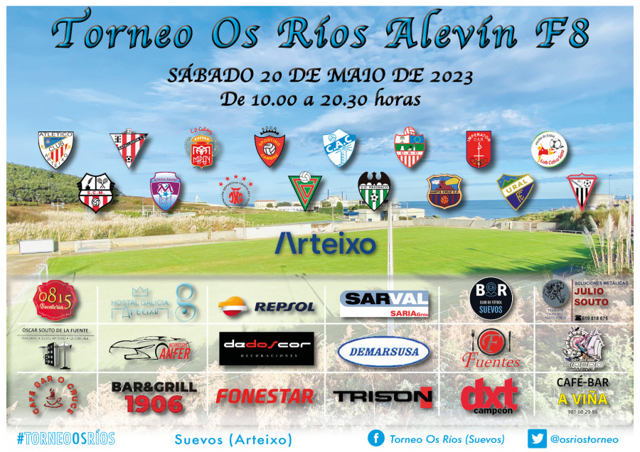 El Torneo Os Ríos reunirá mañana a 16 equipos alevines en Suevos