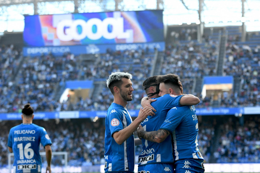 Ensayo del playoff para el Depor en Pasarón