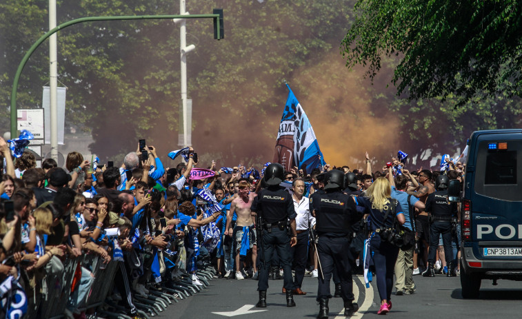 Pantalla gigante para ver al Depor y música desde las 15 a las 22 horas
