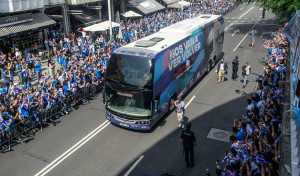 El deportivismo toma las calles de A Coruña