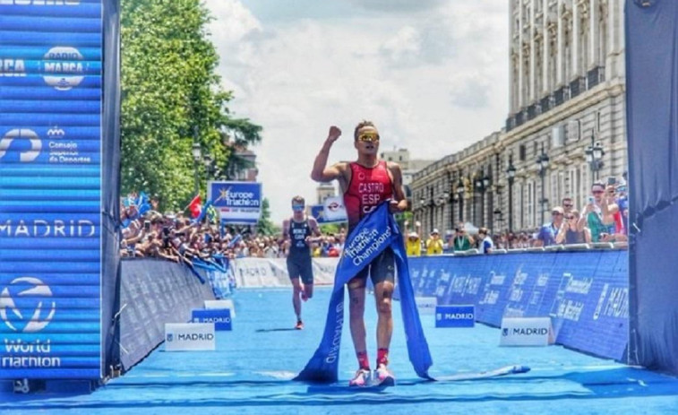 David Castro se corona como campeón de Europa de triatlón en Madrid