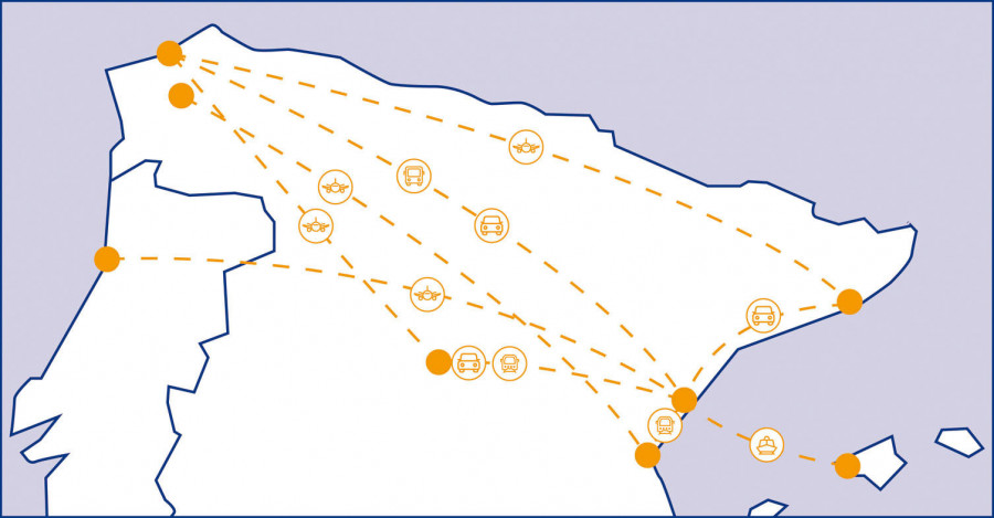 Por tierra, mar y aire a Castalia