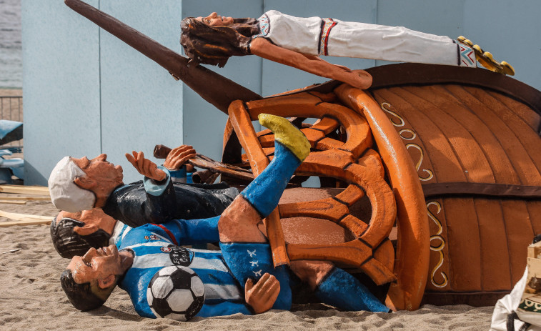 La falla de San Juan, un homenaje al Depor y a Arsenio