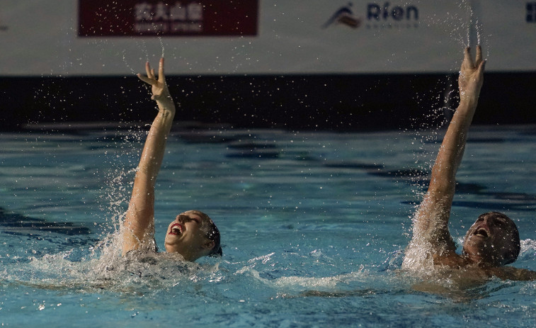 El dúo mixto de natación artística logra la primera medalla para España en los Juegos Europeos