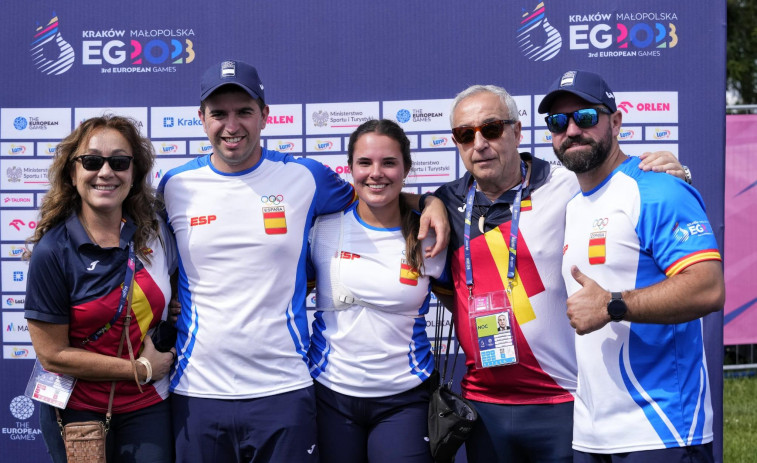 Elía Canales gana la medalla de plata en arco recurvo en los Juegos Europeos