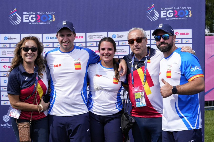 Elía Canales gana la medalla de plata en arco recurvo en los Juegos Europeos