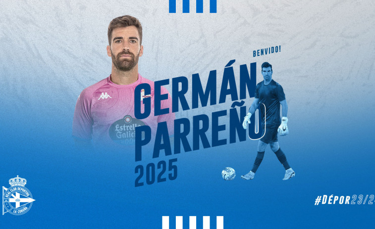 Germán Parreño, nuevo jugador del Dépor 2023-2024