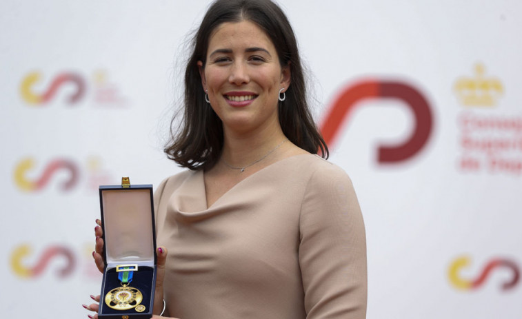 Garbiñe Muguruza, reconocida con la medalla de oro de la Real Orden del Mérito Deportivo