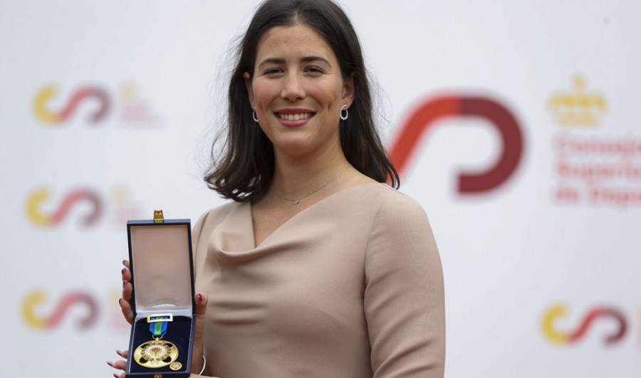 Garbiñe Muguruza, reconocida con la medalla de oro de la Real Orden del Mérito Deportivo