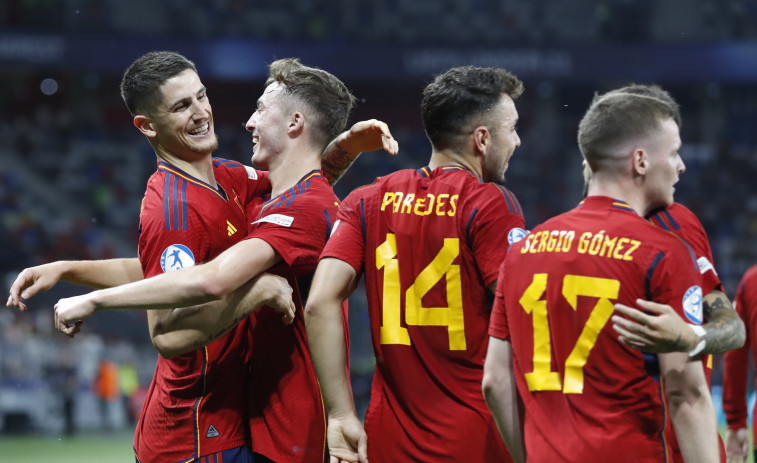 España golea a Ucrania y se clasifica para la final del Europeo sub-21