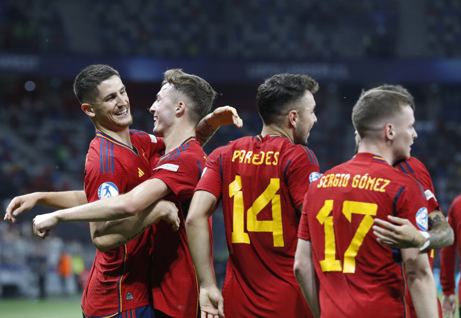 España golea a Ucrania y se clasifica para la final del Europeo sub-21