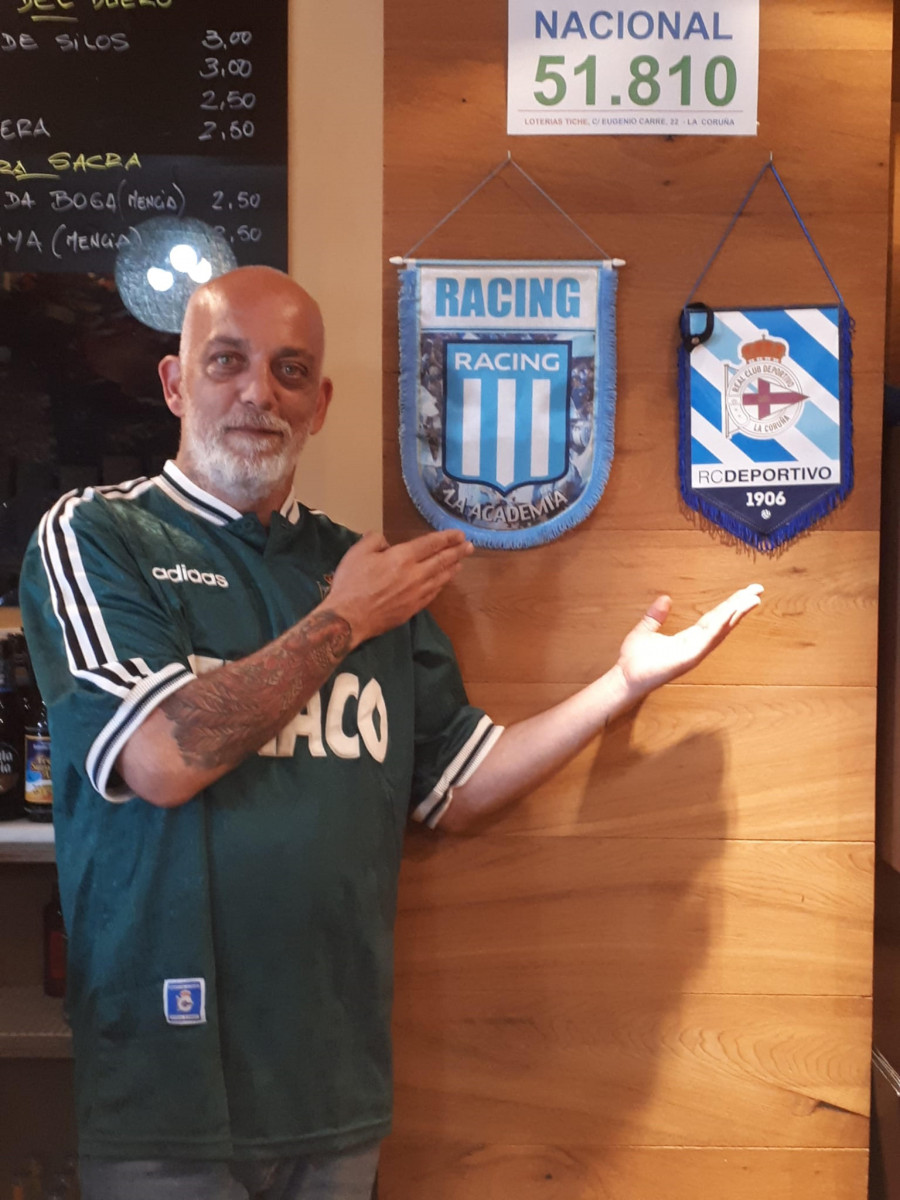 Diego Lisi, seguidor argentino: “Hay muchas similitudes entre la afición de Racing y la del Deportivo”