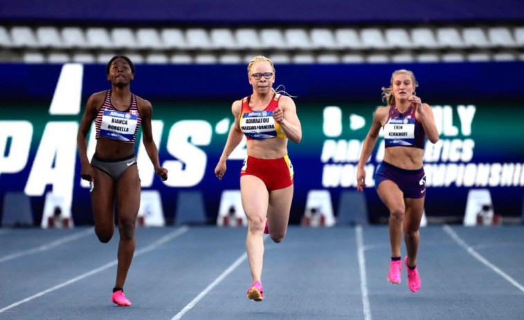 Adiaratou Iglesias, campeona del mundo de 200 metros