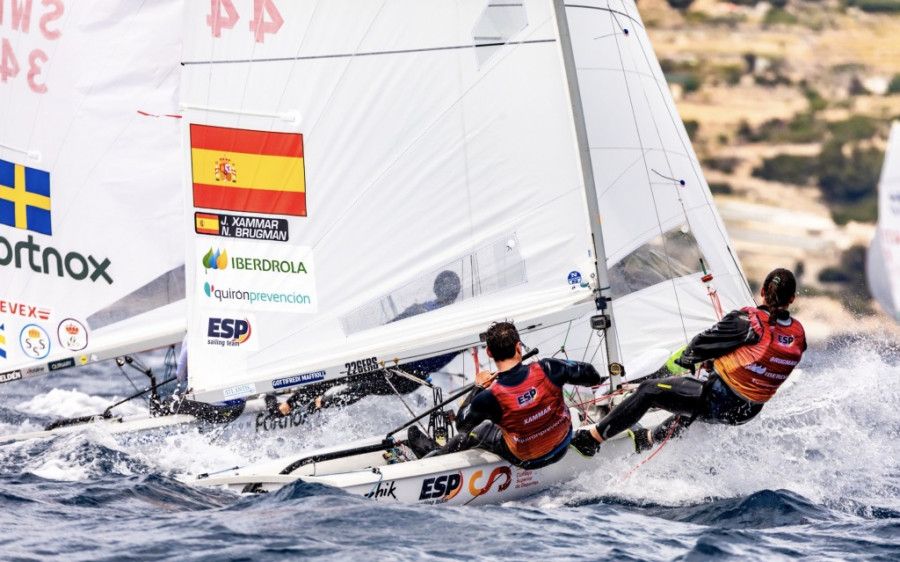 Jordi Xammar y Nora Brugman logran la medalla de bronce en el 470 Mixto