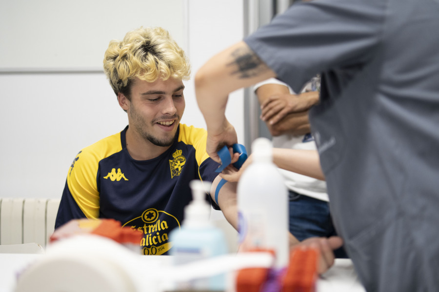 Abegondo retomó la actividad esta mañana con las pruebas médicas y físicas al Depor