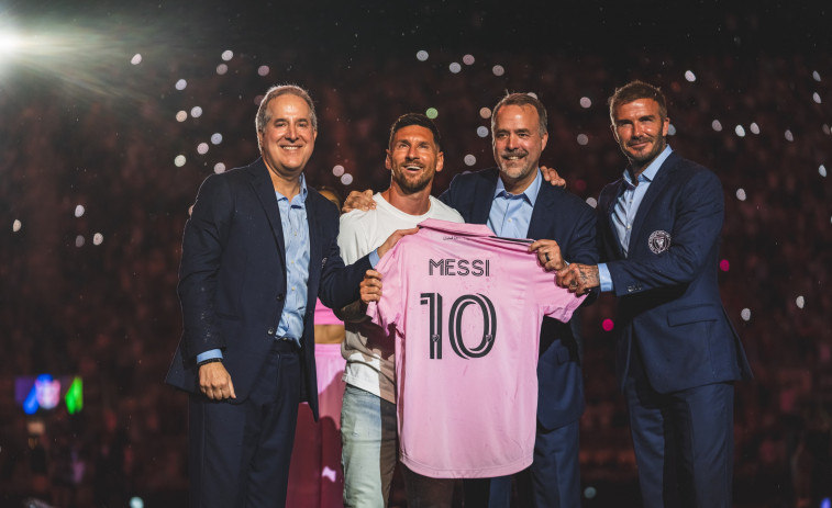 Messi presentado por todo lo alto con el Inter Miami