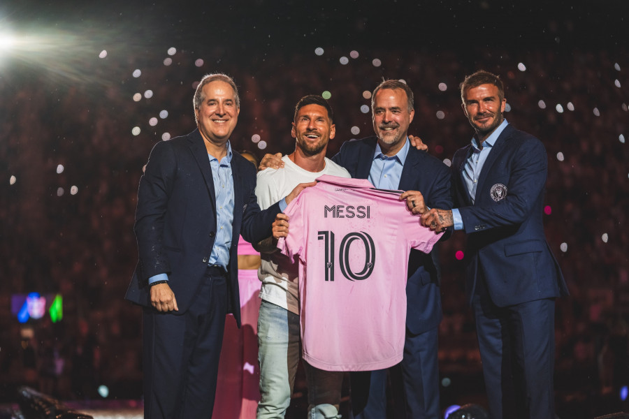 Messi presentado por todo lo alto con el Inter Miami