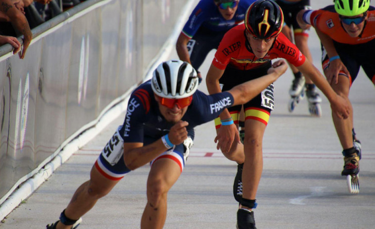 Raúl Couto, plata juvenil en los 5.000 metros puntos del Europeo de patinaje de velocidad