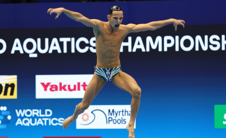 Fernando Díaz del Río, un campeón del mundo de natación artística en el diván