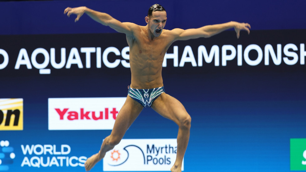 Fernando Díaz del Río, un campeón del mundo de natación artística en el diván