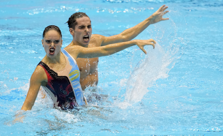 El dúo mixto libre de natación artística, con Dennis González y Mireia Hernández, se cuelga el bronce