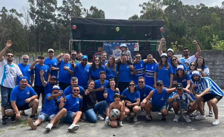La peña 'Avante Forza' de Malpica celebró una churrascada de fin de temporada