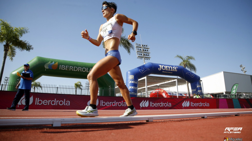 María Pérez suma su tercer título de campeona de España de 10.000 metros marcha