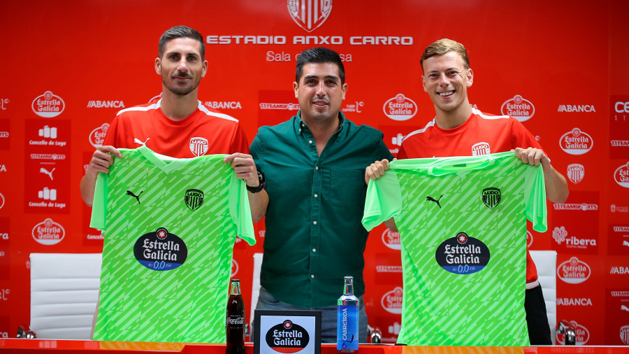 Morgado y Javi Vázquez, presentados como jugadores del CD Lugo