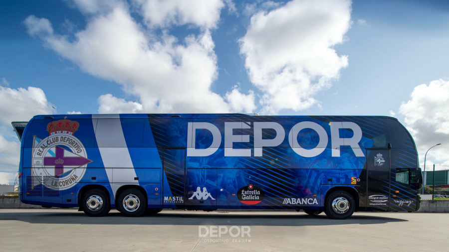 Nueva imagen para el bus oficial del Depor y adiós al diseño que causó críticas