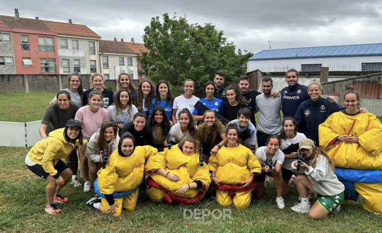 La plantilla del Depor Abanca tuvo un día diferente en Santa Cruz