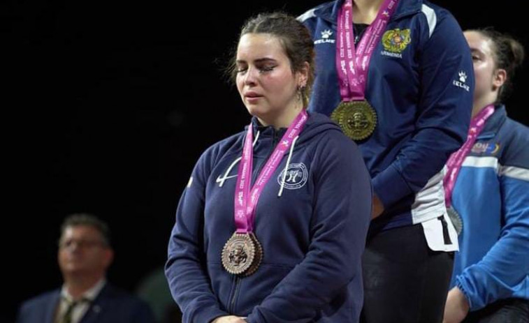 Doblete de bronce para la coruñesa Irene Blanco en el Europeo sub-23