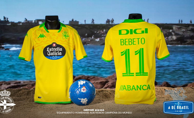 El Depor enseña un trocito de la nueva camiseta