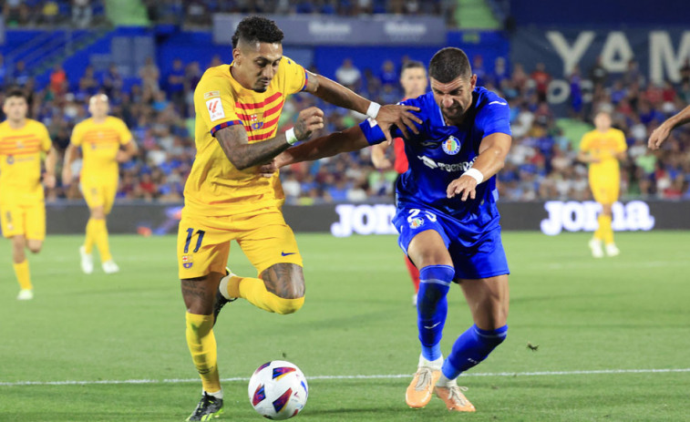 El Barcelona se atasca en Getafe con Raphinha y Xavi Hernández expulsados (0-0)
