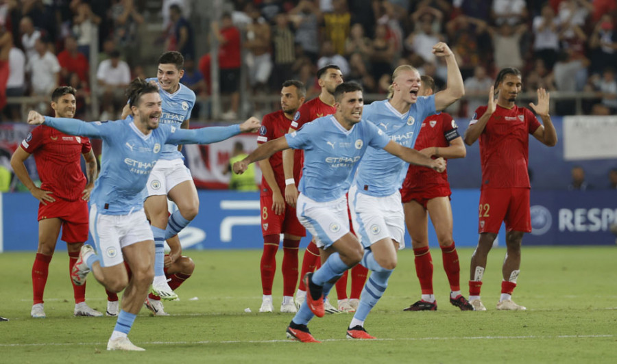 El Manchester City, campeón de la Supercopa en los penaltis