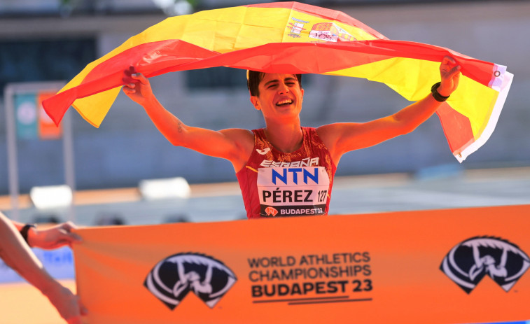 La española María Pérez, campeona del mundo de 20 kilómetros marcha