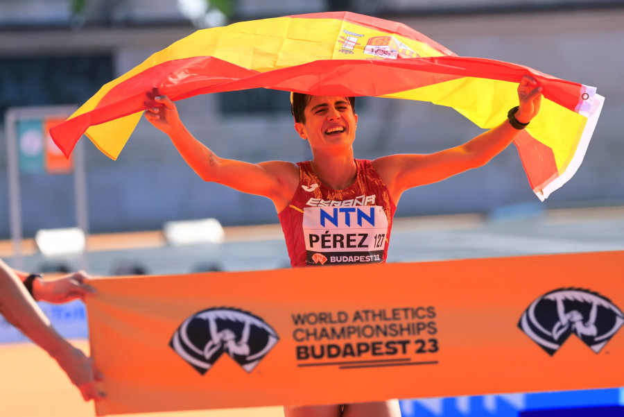 La española María Pérez, campeona del mundo de 20 kilómetros marcha
