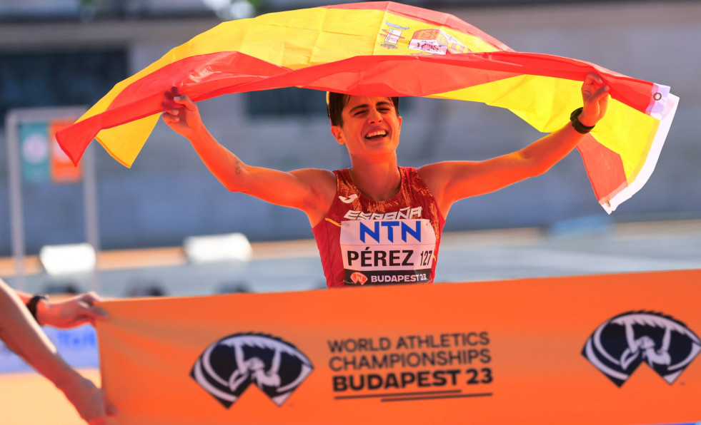 La española María Pérez, campeona del mundo de 20 kilómetros marcha