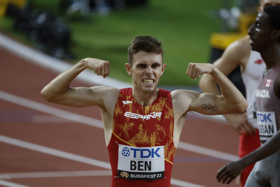 Adrián Ben, Saúl Ordóñez y Mohammed Attaoui, triplete de españoles a semifinales de 800