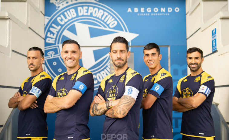 Lucas Pérez, Mackay, Pablo Martínez, Villares y Balenziaga, capitanes del Depor