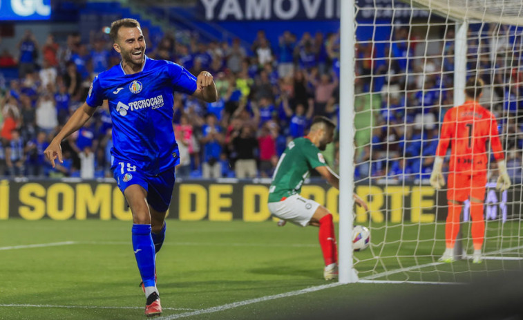 Un penalti de Borja Mayoral acaba con la sequía del Getafe