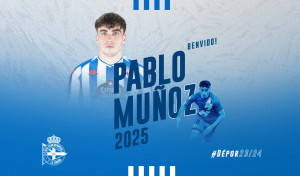 Pablo Muñoz, nuevo jugador del Deportivo