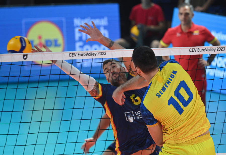 España, eliminada del Europeo de voleibol tras perder 3-0 ante Ucrania