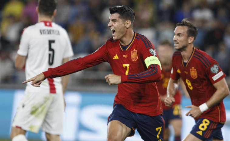España golea a Georgia en un día para la historia de Lamine Yamal (1-7)