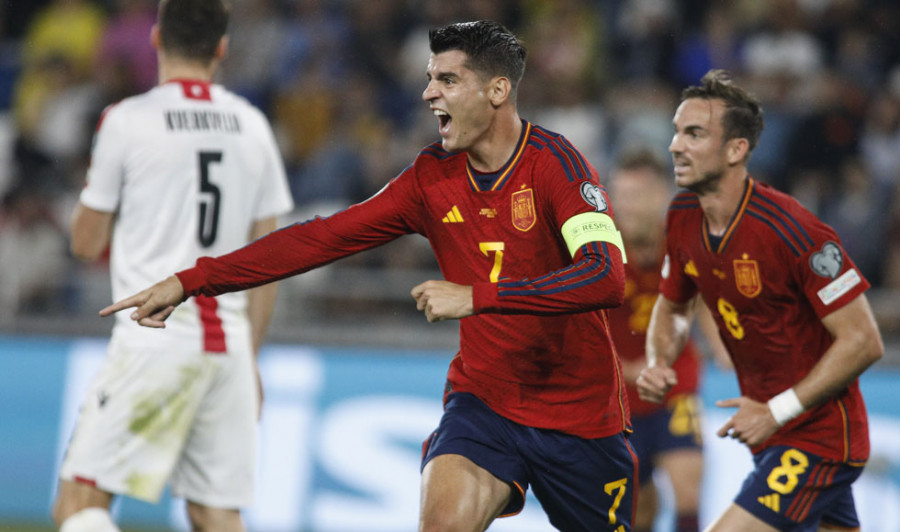 España golea a Georgia en un día para la historia de Lamine Yamal (1-7)