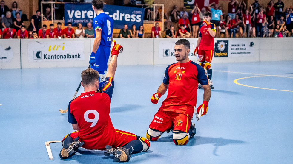 Doblete de Bruno Saavedra en el debut de España con victoria ante Italia (6-2)