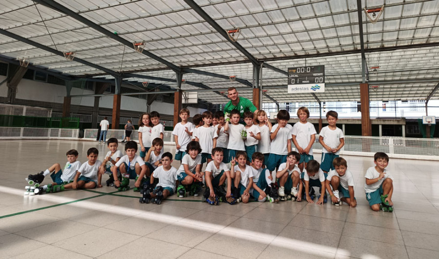 César Carballeira, como un niño con patines nuevos