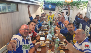 Las peñas del Deportivo en Salamanca todavía se frotan los ojos